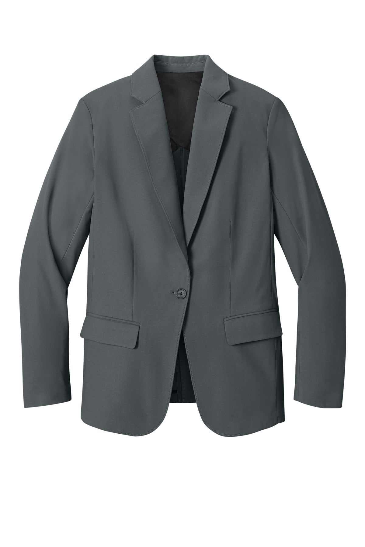Front View of StormGrey Mercer+Mettle Women's Capital Tech Blazer MM3033 plain