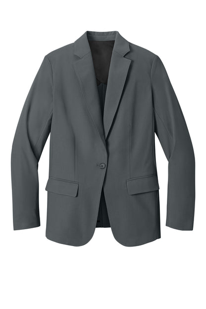 Front View of StormGrey Mercer+Mettle Women's Capital Tech Blazer MM3033 plain