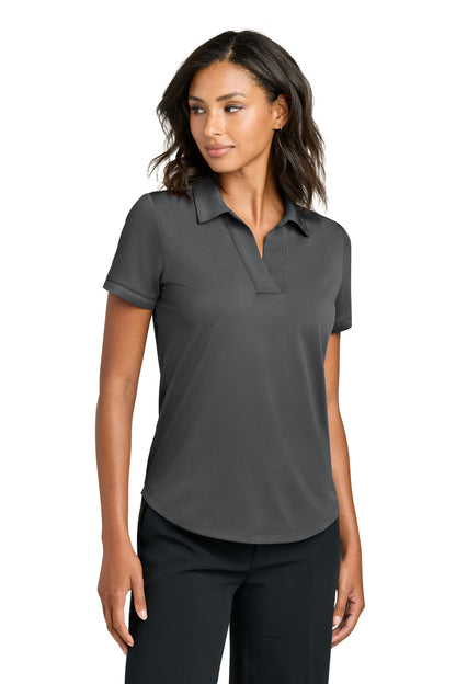 Front View of StormGrey Mercer+Mettle Women's Everyday Performance Polo MM1031 plain