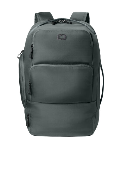 Front View of StormGrey OGIO Ultimate Travel Pack 91023 plain