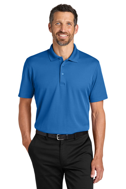Front View of StrongBlue Port Authority Plaited Pique Polo K620 plain