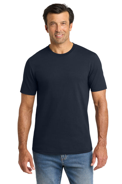 Front View of StrongNavy Volunteer Knitwear Chore Tee VL60 plain
