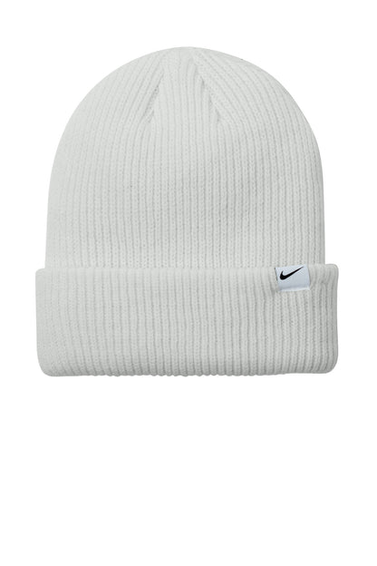 Front View of SummitWht Nike Terra Beanie NKFN6310 plain
