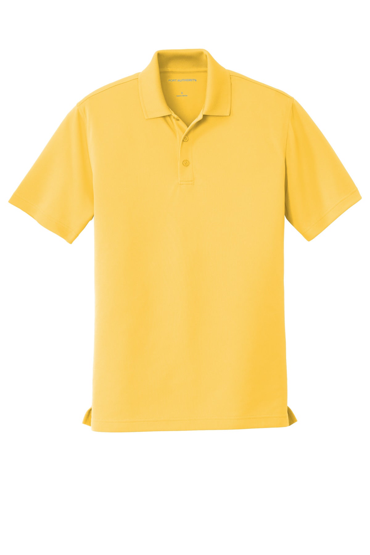 Front View of Sunburst Yllw Port Authority Dry Zone UV Micro-Mesh Polo. K110 plain