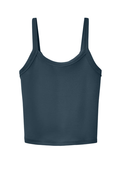 Front View of SVtNvBlend BELLA+CANVAS Women's Micro Rib Spaghetti Strap Tank BC1012