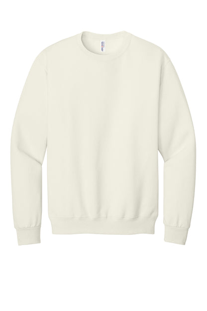 Front View of SwtCrmHthr Jerzees - NuBlend Crewneck Sweatshirt. 562M plain