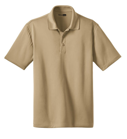 Front View of Tan CornerStone - Select Snag-Proof Polo. CS412 plain