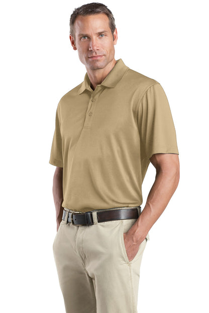 Front View of Tan CornerStone - Select Snag-Proof Polo. CS412 plain
