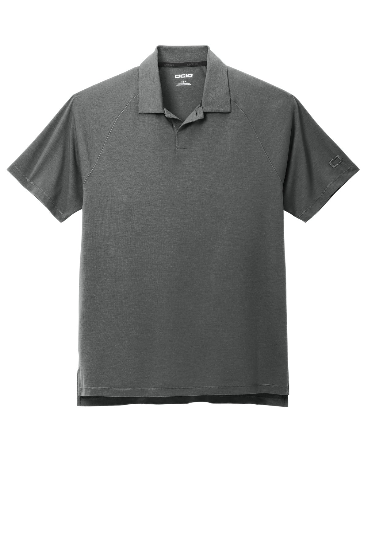 Front View of TarmacGrey OGIO Motion Polo OG152 plain