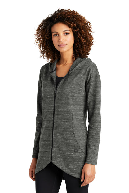 Front View of TarmacGyHt OGIO Women's Flux Full-Zip Hoodie LOG823 plain