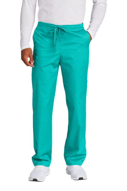 Front View of Teal Wink Unisex Tall WorkFlex Cargo Pant WW3150T plain