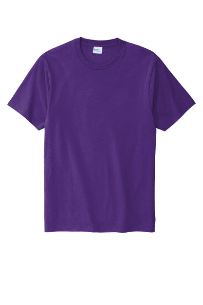 Front View of Team Purple Port & Co Bouncer Tee PC600 plain