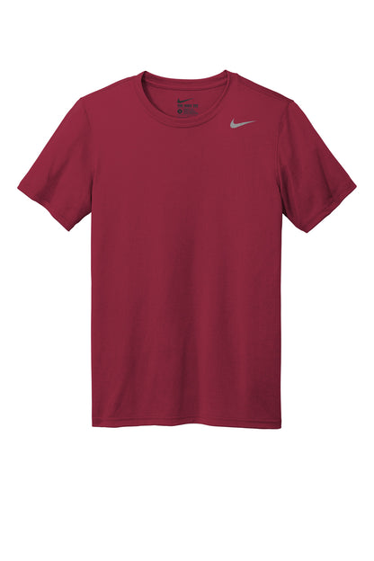 Front View of TeamMaroon Nike Team rLegend Tee DV7299 plain