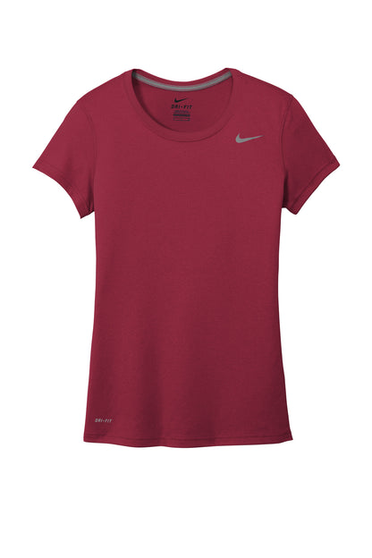 Front View of TeamMaroon Nike Women's Team rLegend Tee DV7312 plain