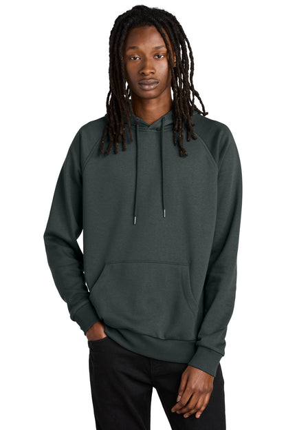 Front View of Teraingrey Allmade Unisex Organic CVC Fleece Pullover Hoodie AL5000 plain