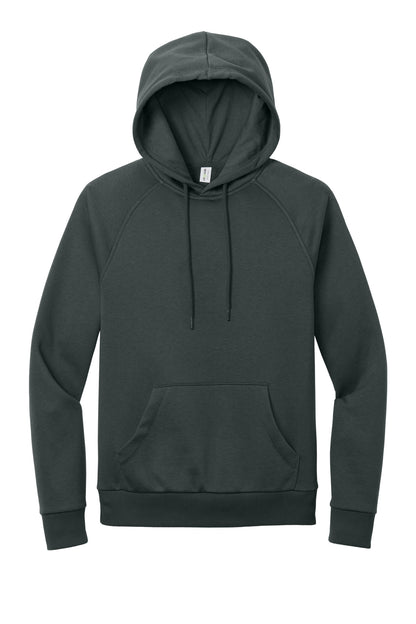 Front View of Teraingrey Allmade Unisex Organic CVC Fleece Pullover Hoodie AL5000 plain