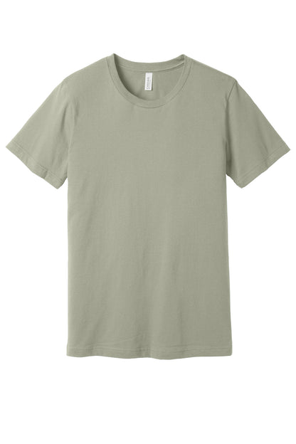 Front View of Thyme BELLA+CANVAS Unisex Jersey Short Sleeve Tee. BC3001 plain