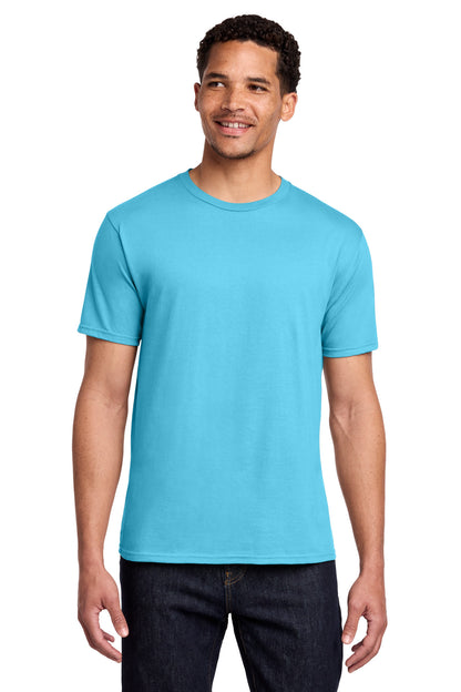 Front View of Tidal Wave Port & Co Fan Favorite Tee. PC450 plain