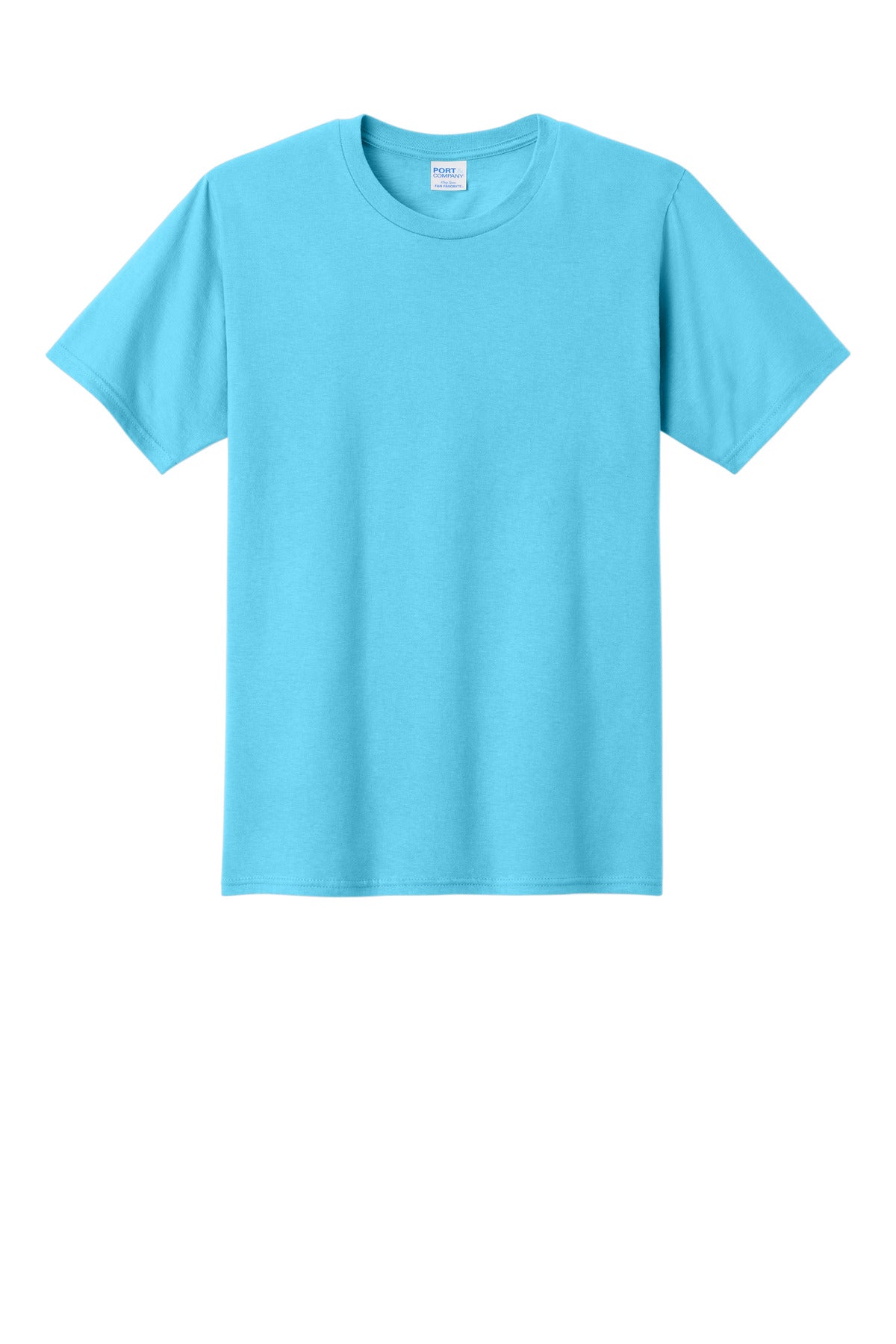 Front View of Tidal Wave Port & Co Fan Favorite Tee. PC450 plain