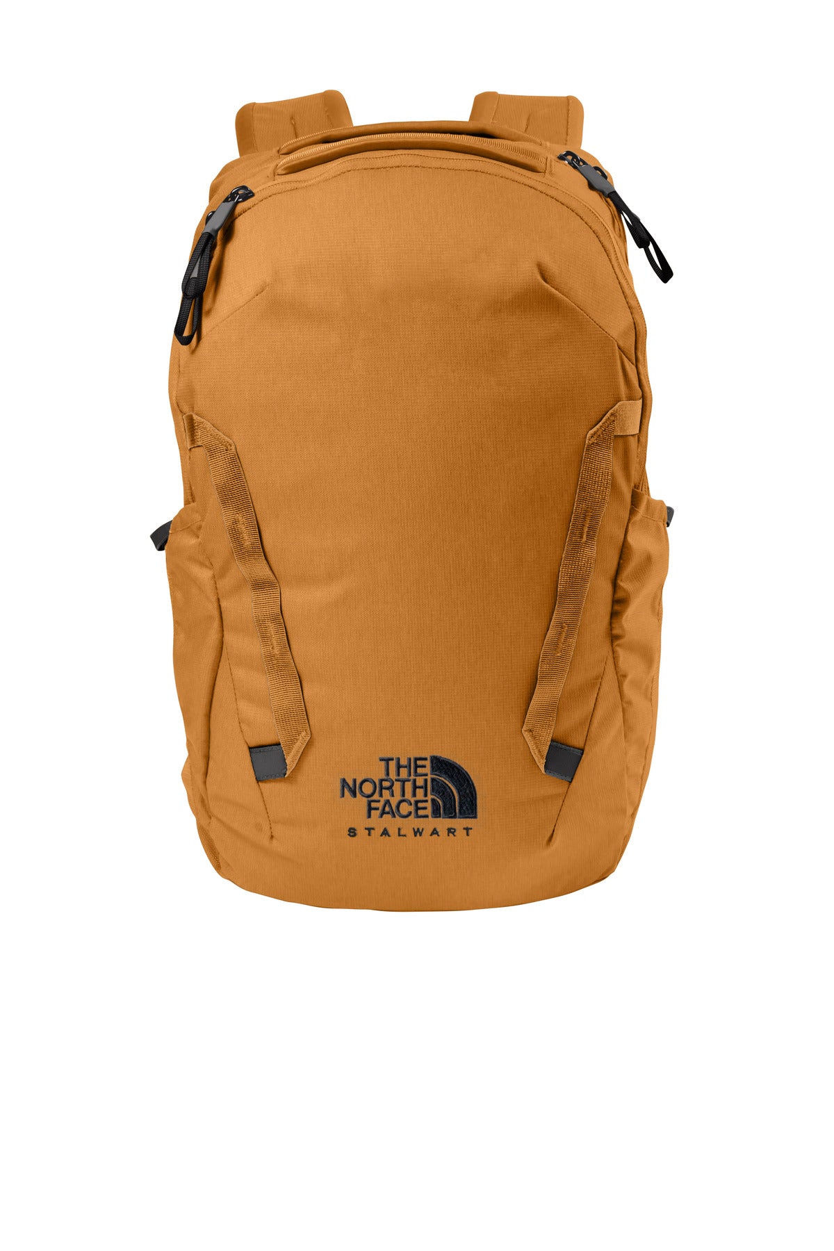 Front View of Timber Tan The North Face Stalwart Backpack. NF0A52S6 plain