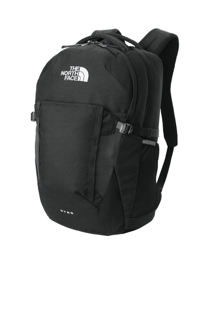 Front View of TNF Black The North Face Dyno Backpack. NF0A52S7 plain