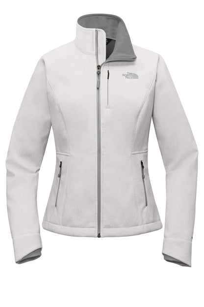 Front View of TNF Lt Grey He The North Face Women's Apex Barrier Soft Shell Jacket. NF0A3LGU plain