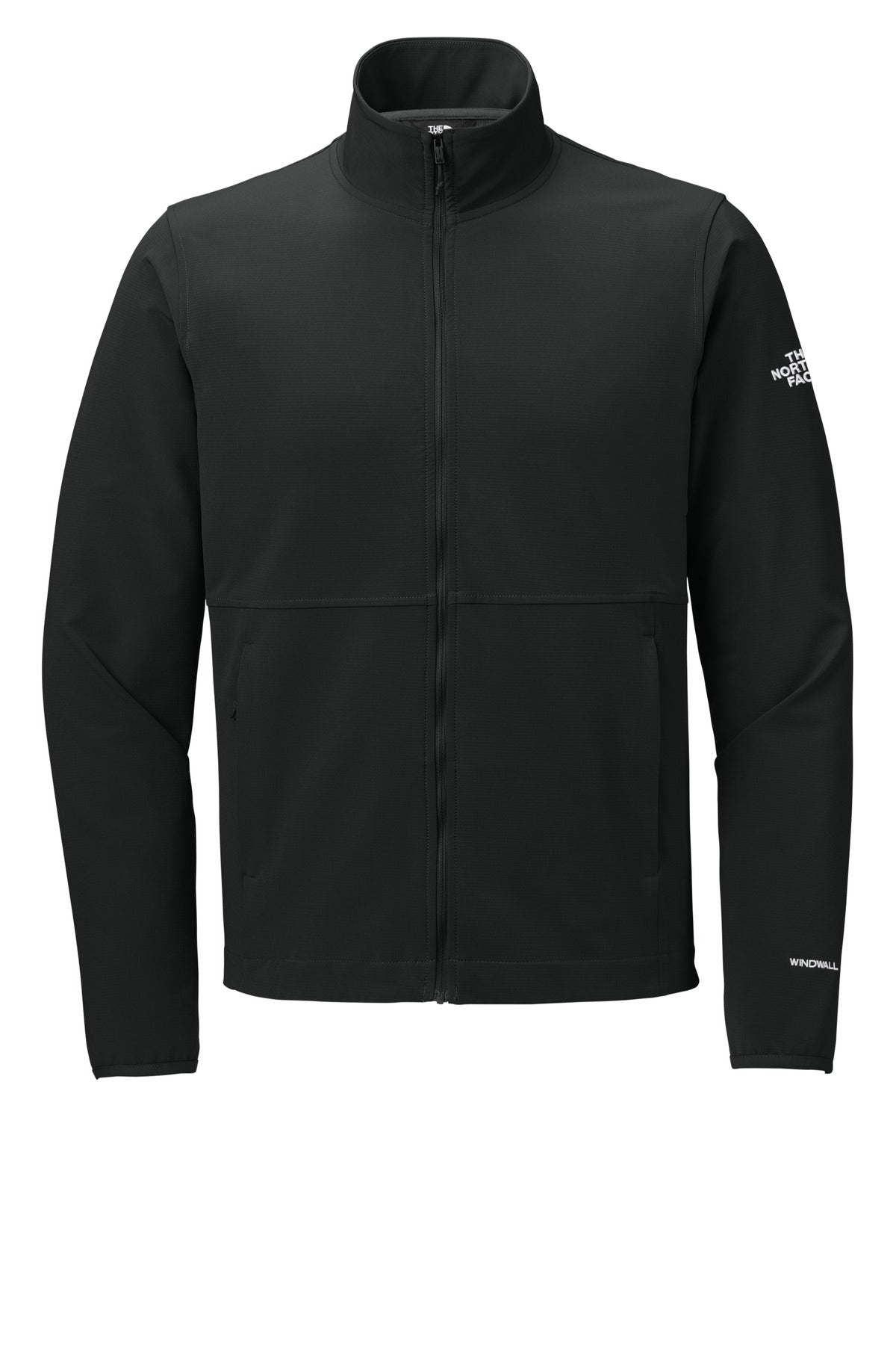 Front View of TNFBlack The North Face Edge Stretch Soft Shell Jacket NF0A8ENN plain
