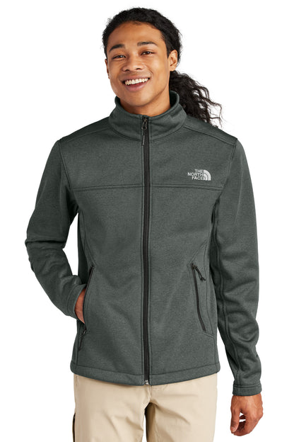 Front View of TNFDkGyH The North Face Chest Logo Ridgewall Soft Shell Jacket NF0A88D5 plain