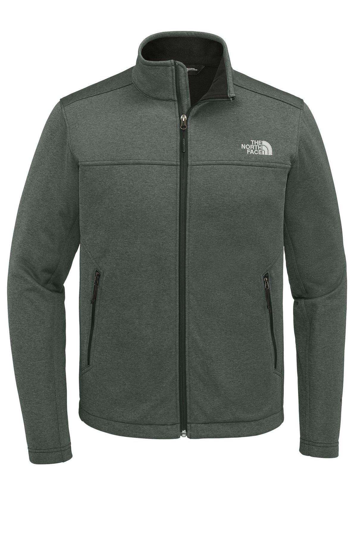 Front View of TNFDkGyH The North Face Chest Logo Ridgewall Soft Shell Jacket NF0A88D5 plain