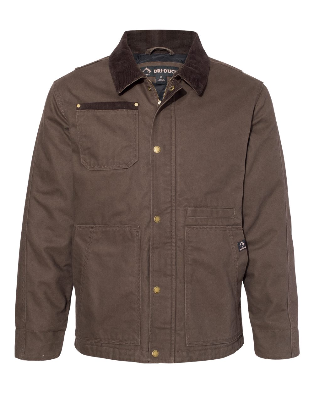 Front View of Tobacco Rambler Boulder Cloth Jacket Tall Sizes - 5091T plain
