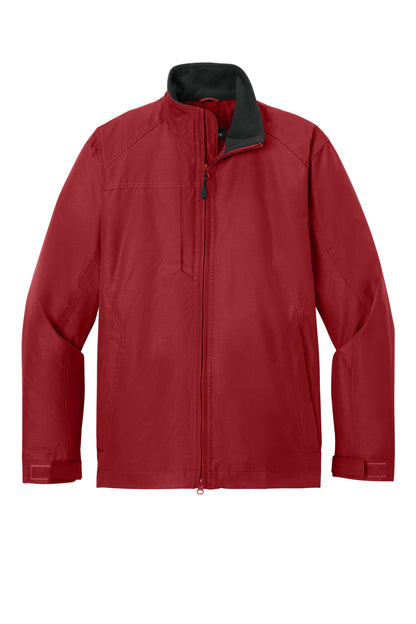 Front View of Tr Red/Tr Blk Port Authority Challenger II Jacket. J354