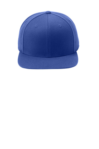 Front View of Tr Roy Sport-Tek YP Classics Flat Bill Snapback Cap. STC19 plain