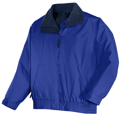 Front View of Tr Royal/Tr Ny Port Authority Competitor Jacket. JP54 plain