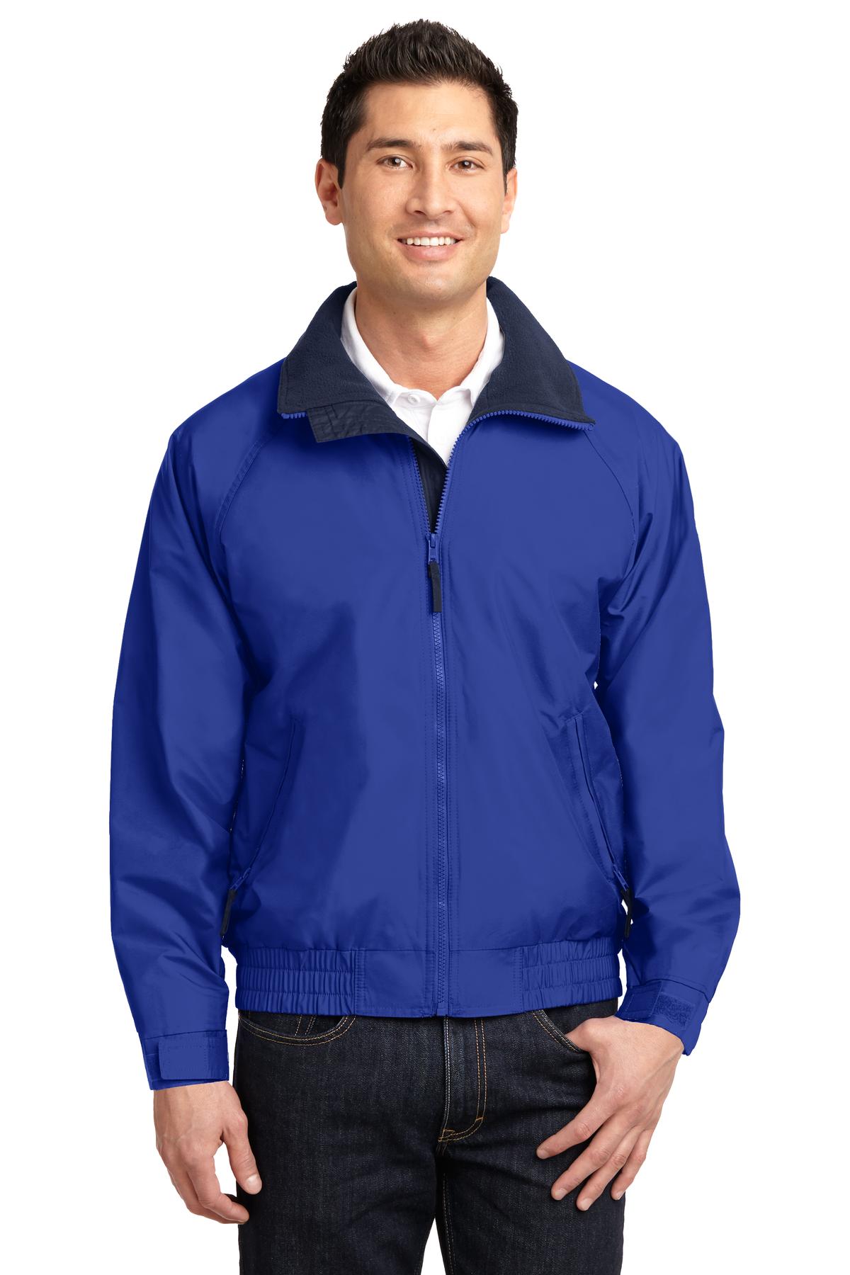 Front View of Tr Royal/Tr Ny Port Authority Competitor Jacket. JP54 plain