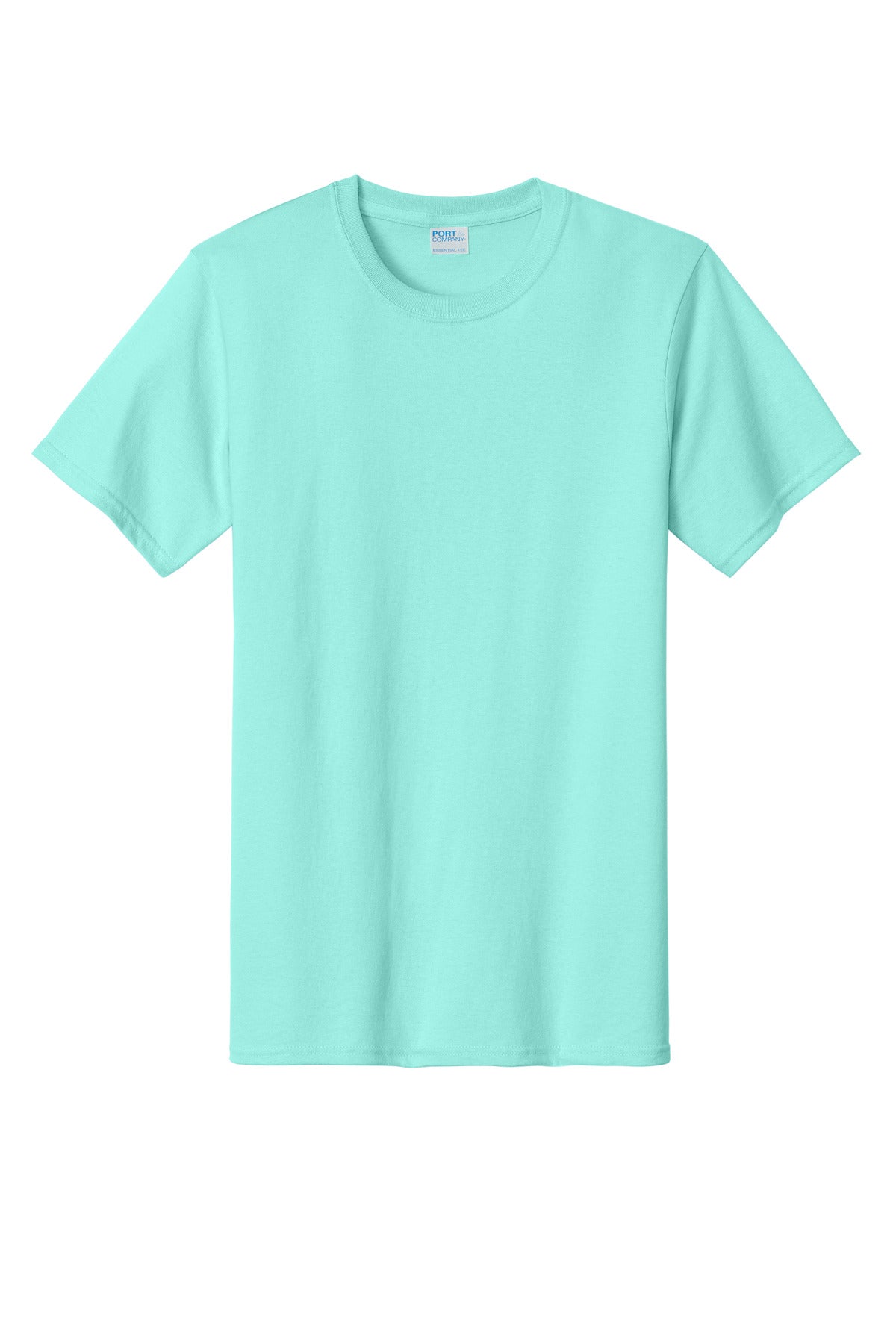 Front View of TrCeladon Port & Co Essential Tee. PC61 plain