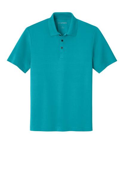 Front View of Tropic Blue Port Authority Eclipse Stretch Polo. K587 plain
