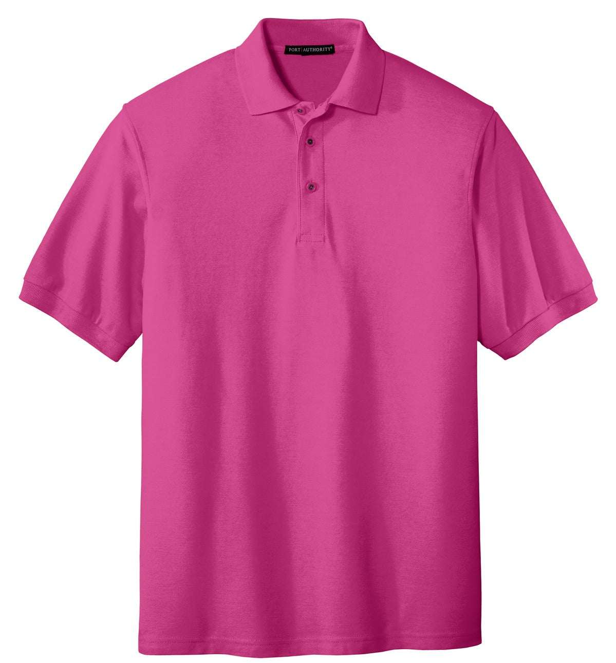 Front View of Tropical Pink Port Authority Extended Size Silk Touch Polo K500ES plain