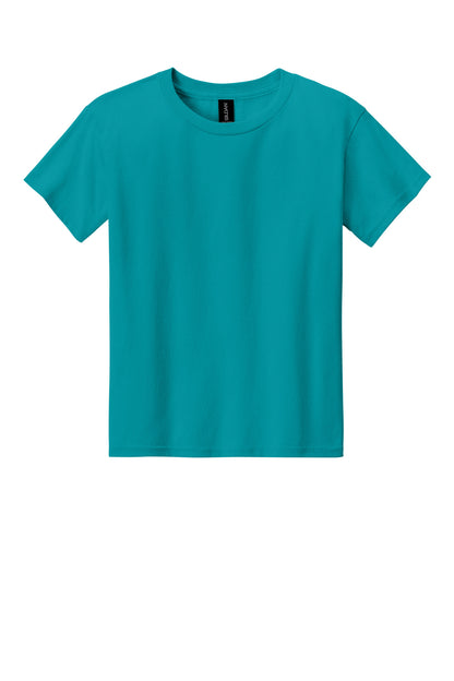 Front View of TrplBlue Gildan Youth Light Cotton Tee 3000B plain
