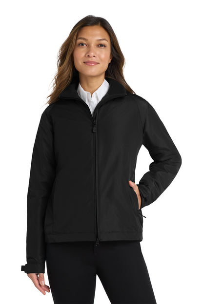 Front View of Tru Bk/Tru Bk Port Authority Women's Challenger Jacket. L354 plain
