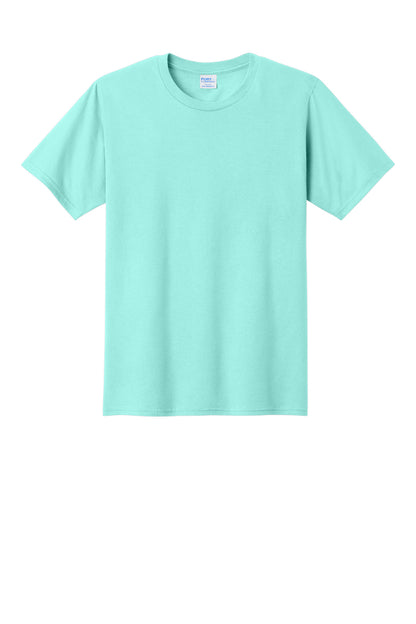 Front View of True Celadon Port & Co Fan Favorite Tee. PC450 plain