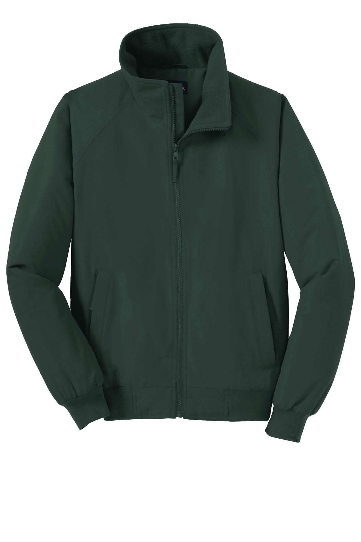Front View of True Hunter Port Authority Charger Jacket. J328 plain