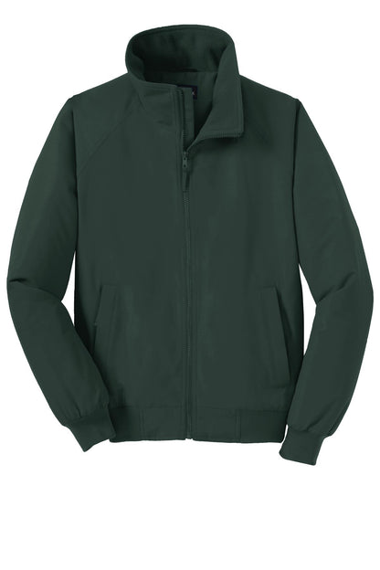 Front View of True Hunter Port Authority Charger Jacket. J328 plain