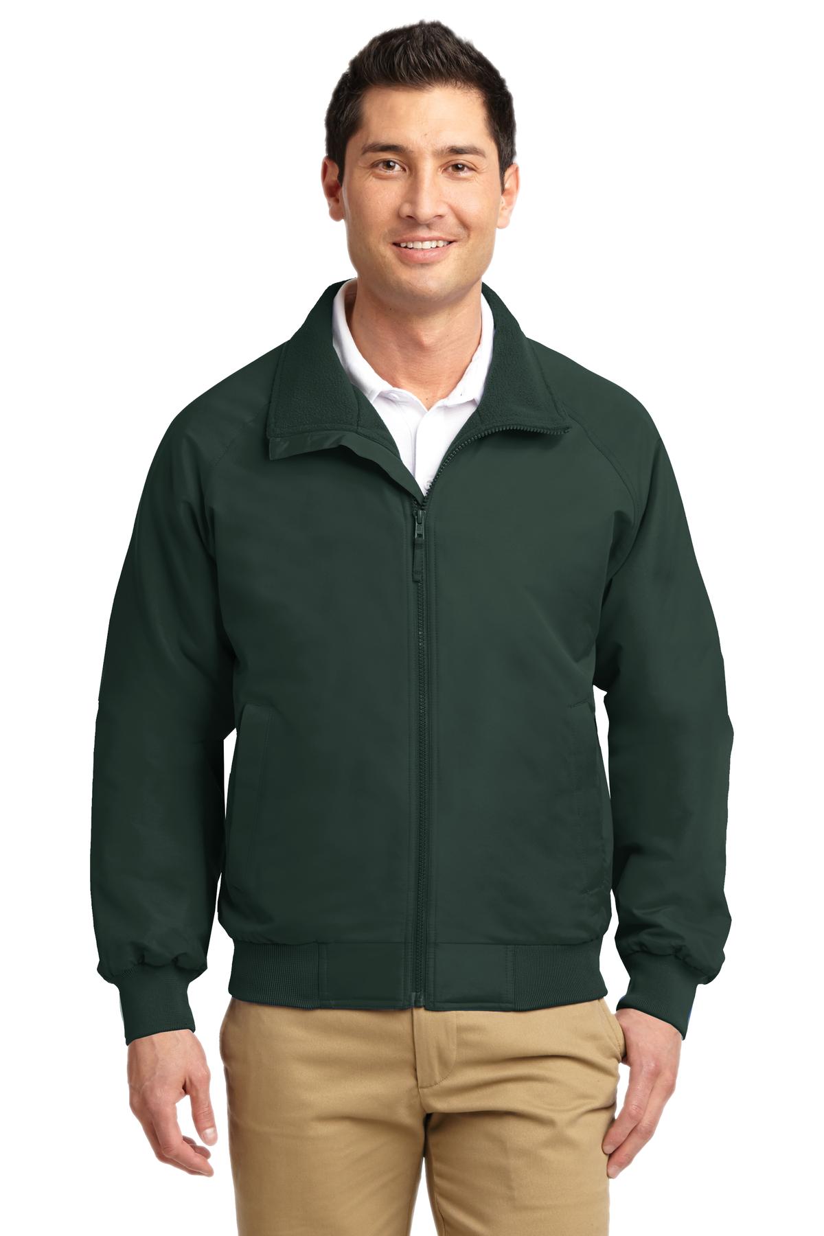 Front View of True Hunter Port Authority Charger Jacket. J328 plain