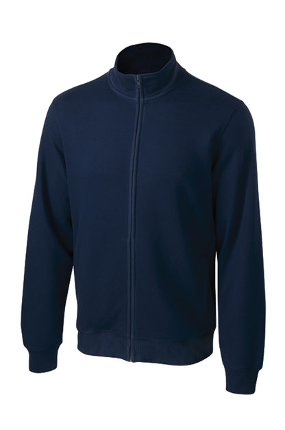 Front View of True Navy Sport-Tek Full-Zip Sweatshirt. ST259 plain