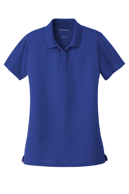 Front View of True Royal Port Authority Women's Dry Zone UV Micro-Mesh Polo. LK110 plain
