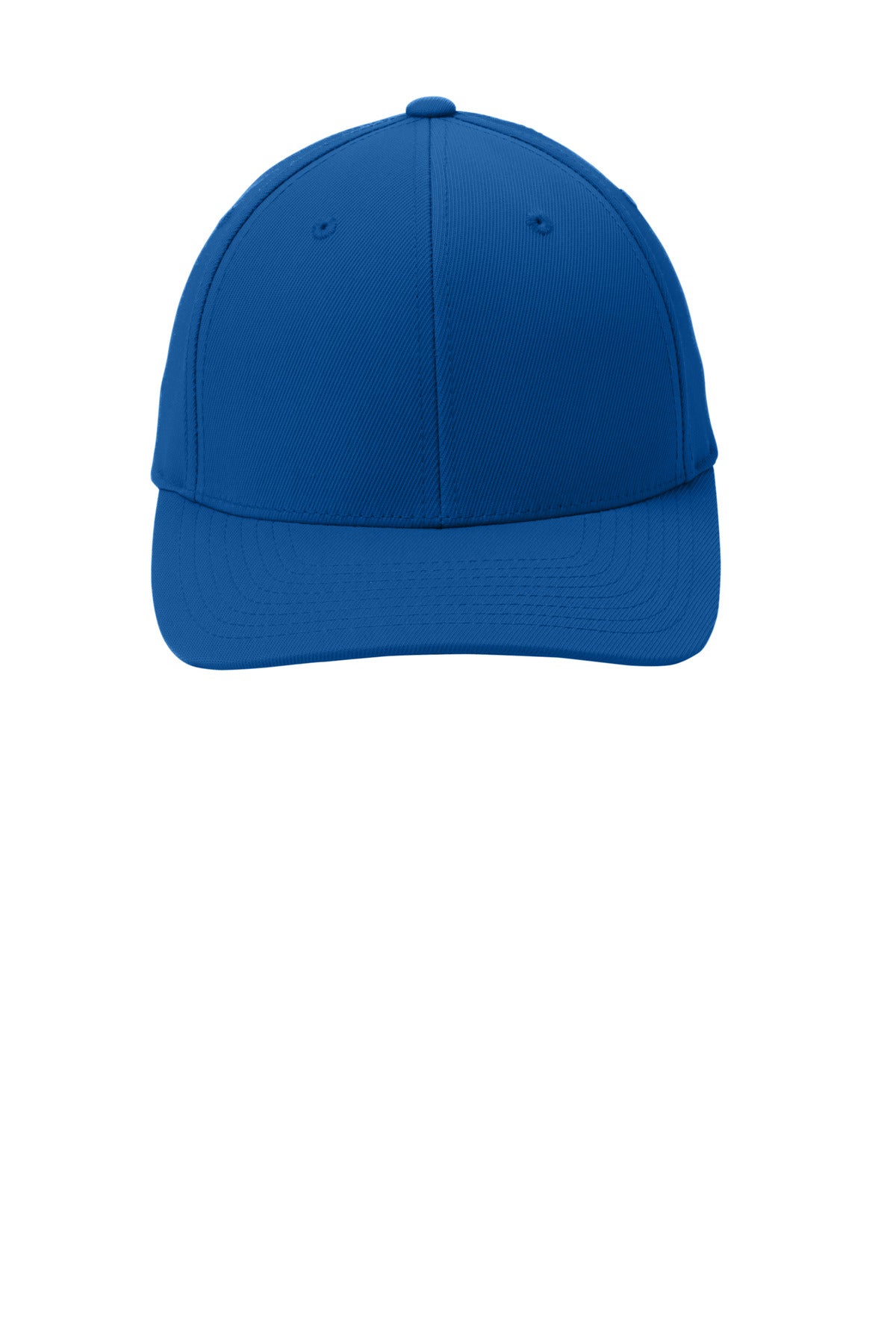 Front View of True Royal Sport-Tek Flexfit Performance Solid Cap. STC17 plain