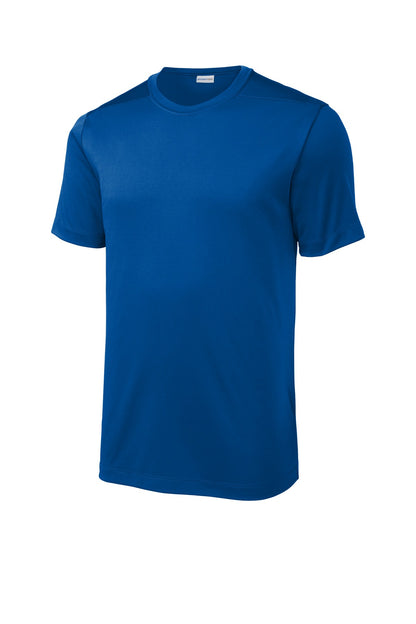 Front View of True Royal Sport-Tek Posi-UV Pro Tee. ST420 plain