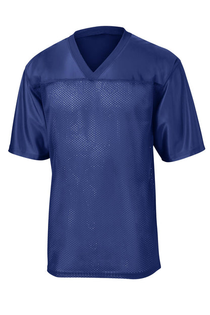 Front View of True Royal Sport-Tek PosiCharge Replica Jersey. ST307 plain