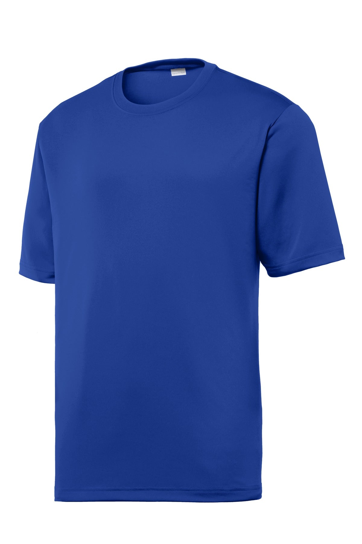 Front View of True Royal Sport-Tek PosiCharge Tough Tee . ST320 plain