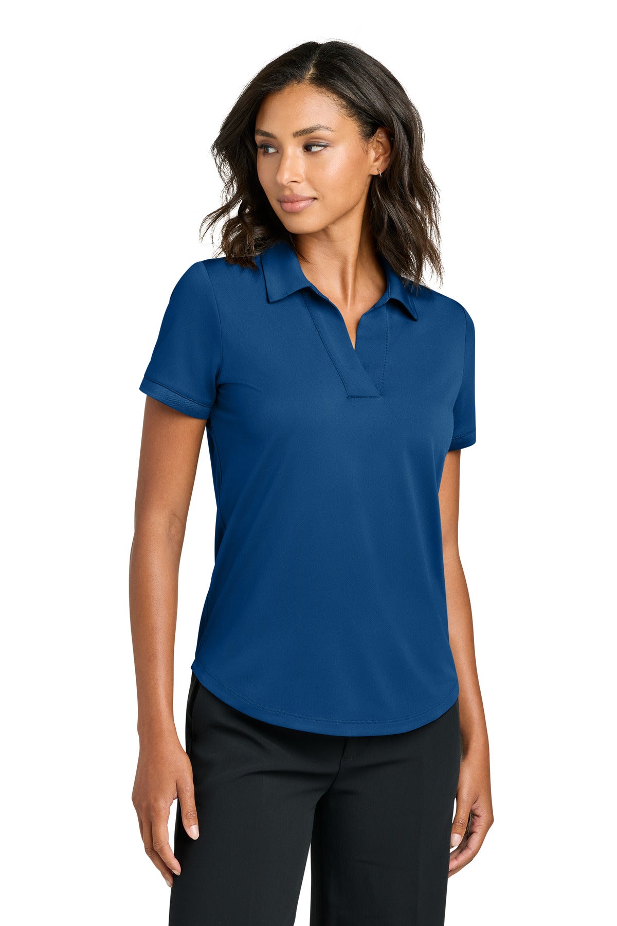 Front View of TrueBlue Mercer+Mettle Women's Everyday Performance Polo MM1031 plain